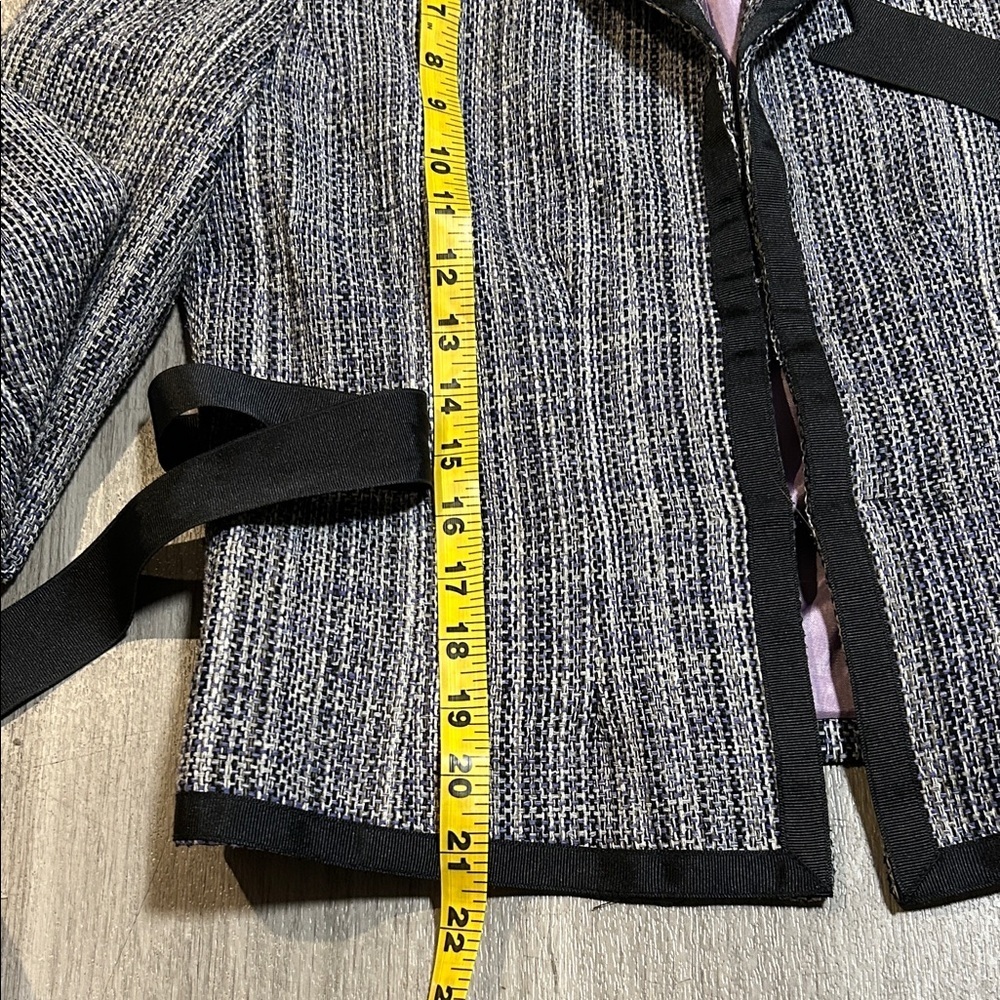 Symmetry Black and Purple Textured Blazer - Picture 7 of 11